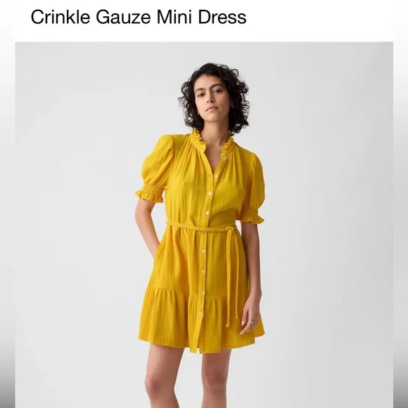 GAP | Dresses | Nwt Gap Gauze Crinkle Dress Size L | Poshmark